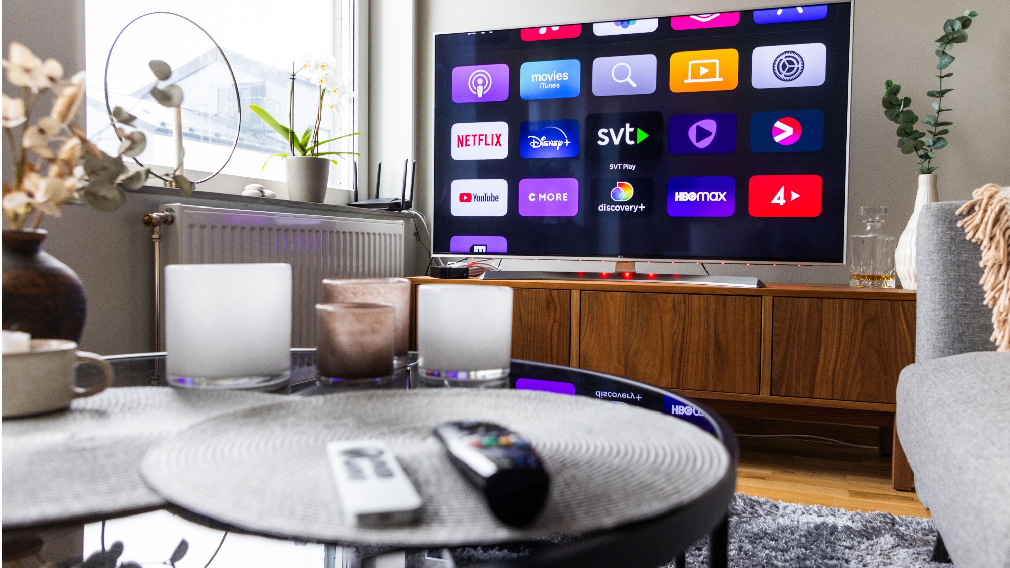 smart tv with remotes