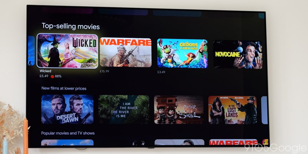 tv streamer interface